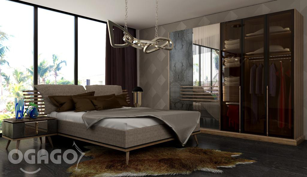 غرفة نوم تركية فاخرة مودرن BS10005 غرفة نوم تركية فاخرة مودرن BS10005